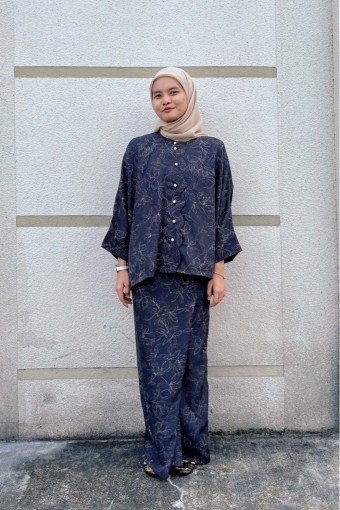 KURUNG DAHLIA BLACK MARBLE