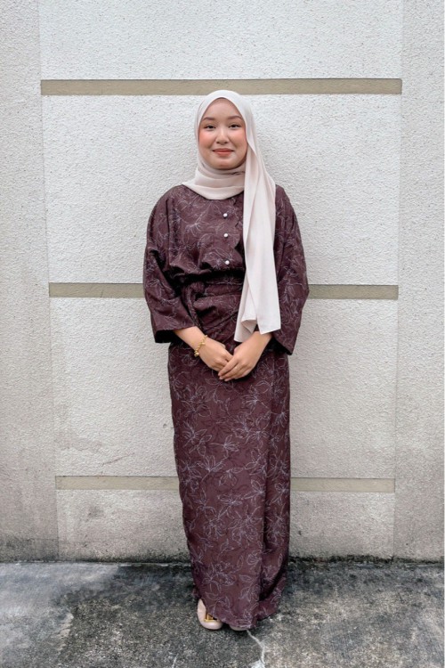 KURUNG DAHLIA DEEP BROWN