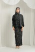 KURUNG DAHLIA BLACK MARBLE