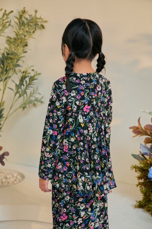 KURUNG AZALEA KIDS - BLACK BLOOM