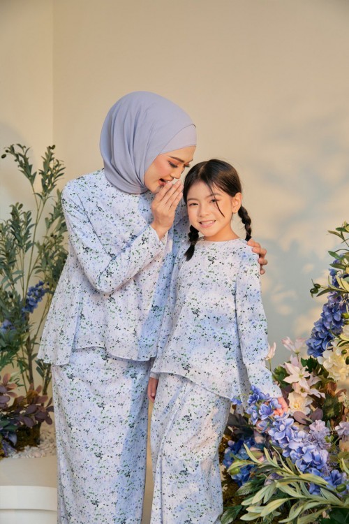 KURUNG AZALEA KIDS - POWDER BLUE