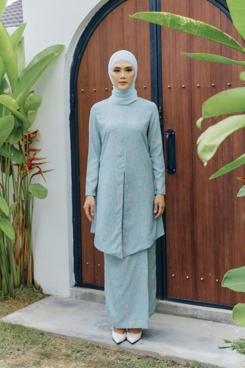 KURUNG KHADEEJA BIRU CERAKA