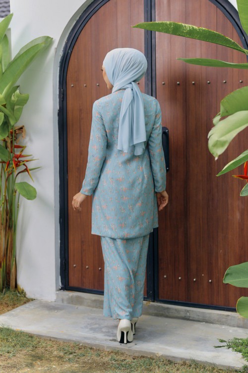 KURUNG KHADEEJA BIRU CERAKA