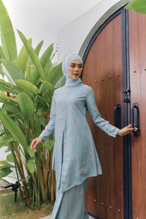 KURUNG KHADEEJA BIRU CERAKA