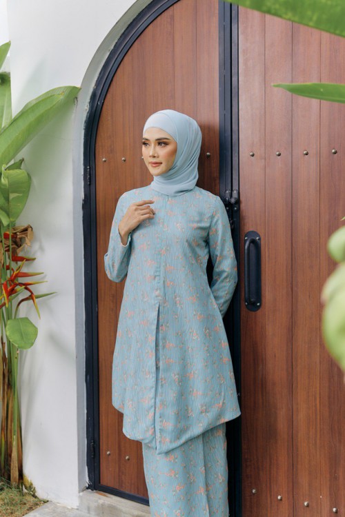 KURUNG KHADEEJA BIRU CERAKA